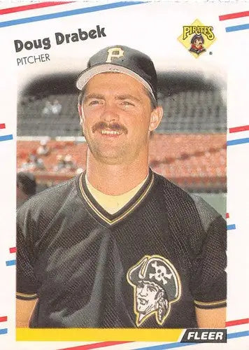 1988 Fleer #327 Doug Drabek NM-MT Pirates ID:28877 - Baseball Card Single