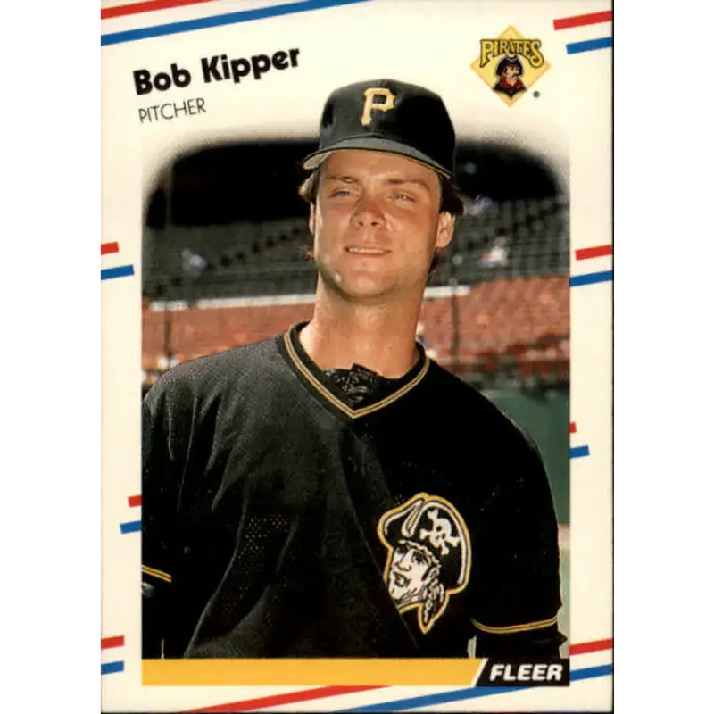 1988 Fleer #332 Bob Kipper EX Excellent Pittsburgh Pirates Baseball Card - Baseball Card Single