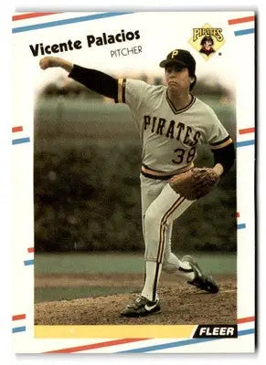 Vintage Vicente Palacios baseball card from 1988 Fleer #336 featuring Vicente Palacios
