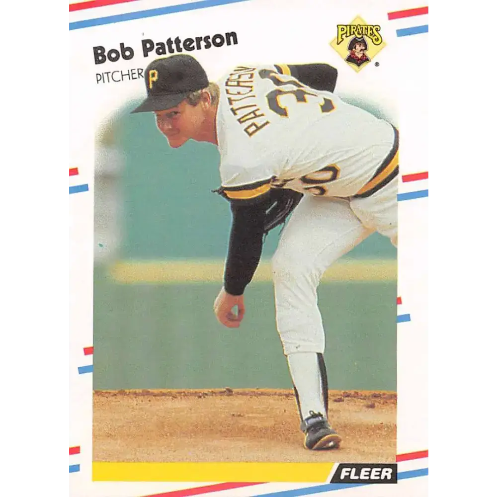 1988 Fleer #337 Bob Patterson EX Excellent Pittsburgh Pirates Baseball Card - Baseball Card Single