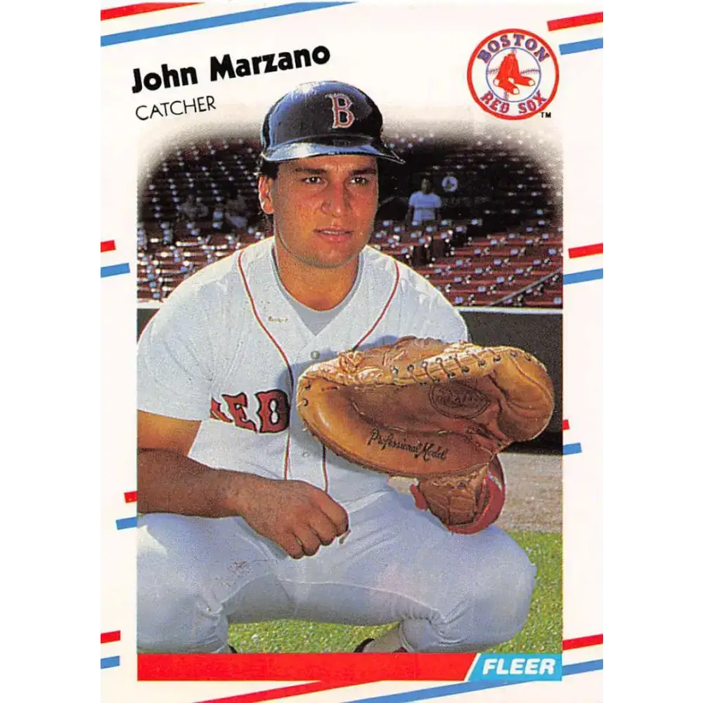 1988 Fleer #357 John Marzano EX Excellent Boston Red Sox Baseball Card - Baseball Card Single