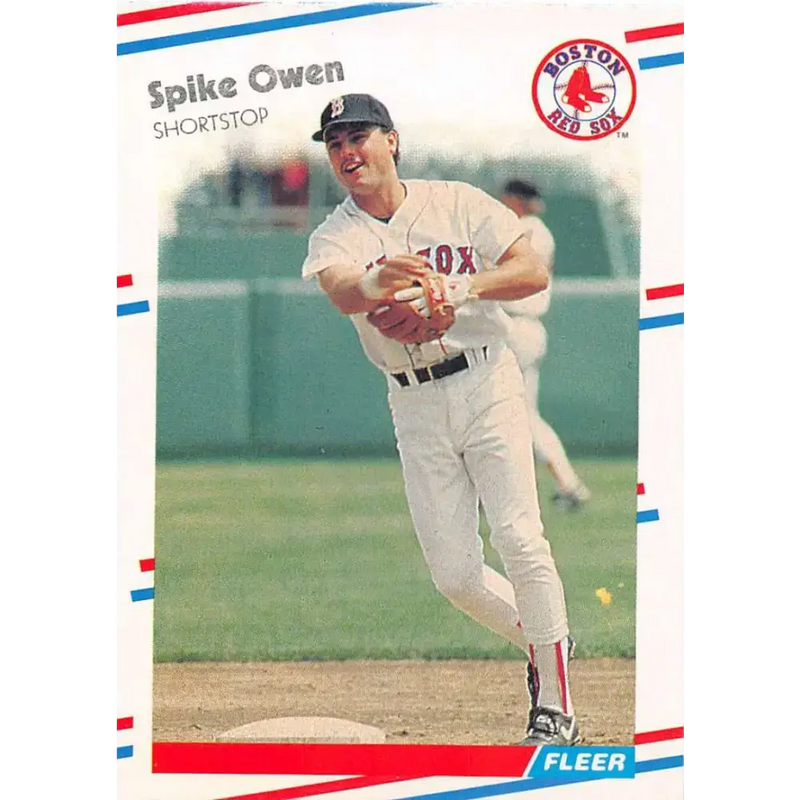 1988 Fleer #359 Spike Owen EX Excellent Boston Red Sox Baseball Card - Baseball Card Single