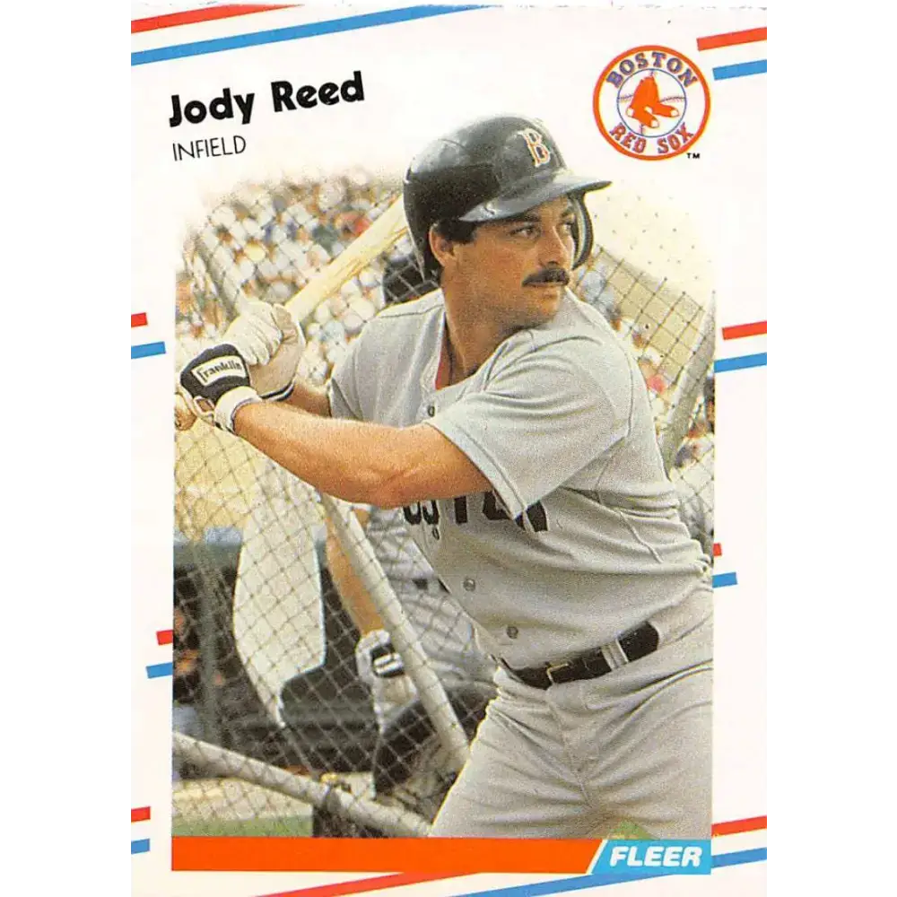 1988 Fleer #360 Jody Reed EX Excellent RC Rookie Boston Red Sox Baseball Card