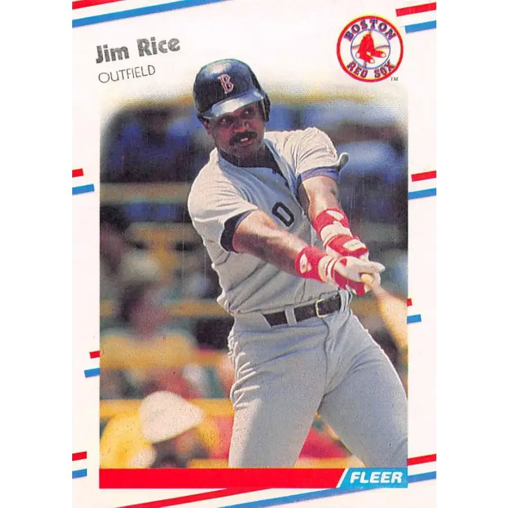 1988 Fleer #361 Jim Rice EX Excellent Boston Red Sox Baseball Card - Baseball Card Single