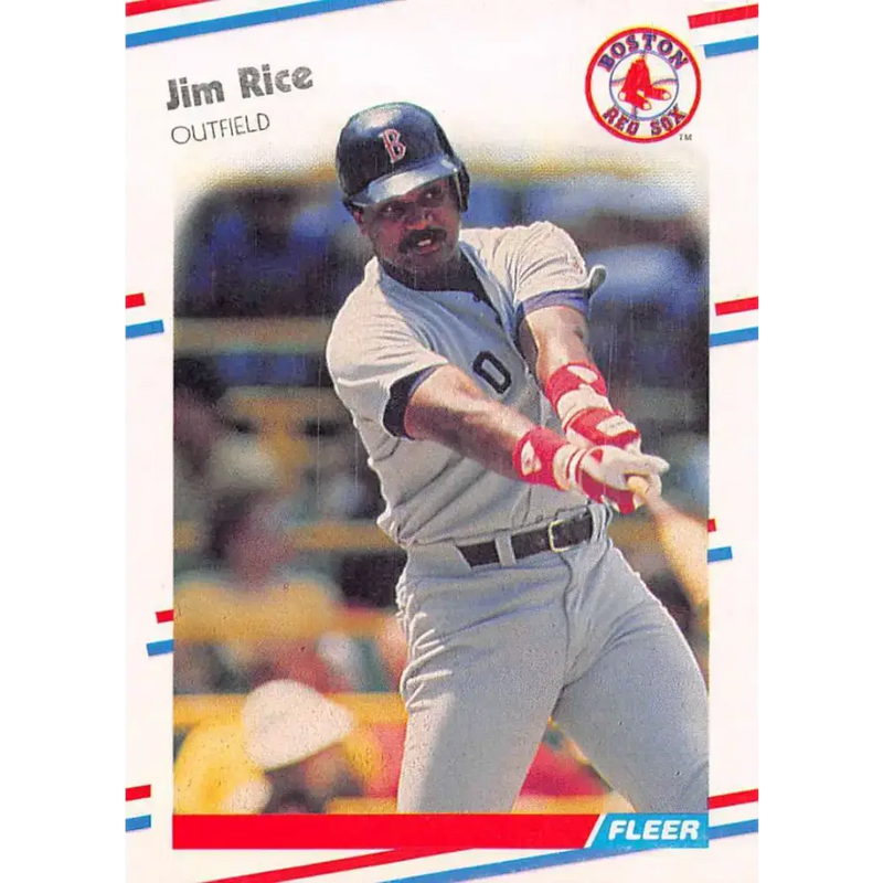 1988 Fleer #361 Jim Rice EX Excellent Boston Red Sox Baseball Card - Baseball Card Single