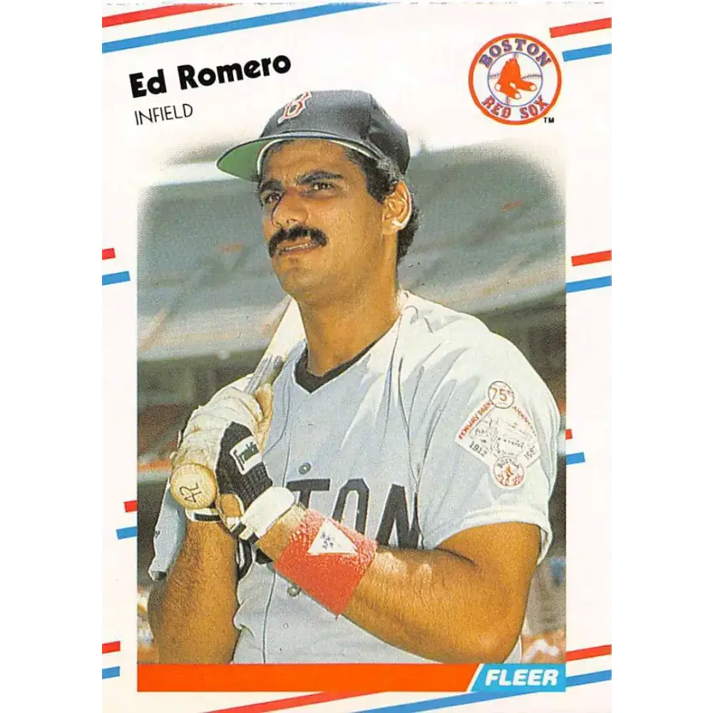 1988 Fleer #362 Ed Romero EX Excellent Boston Red Sox Baseball Card - Baseball Card Single