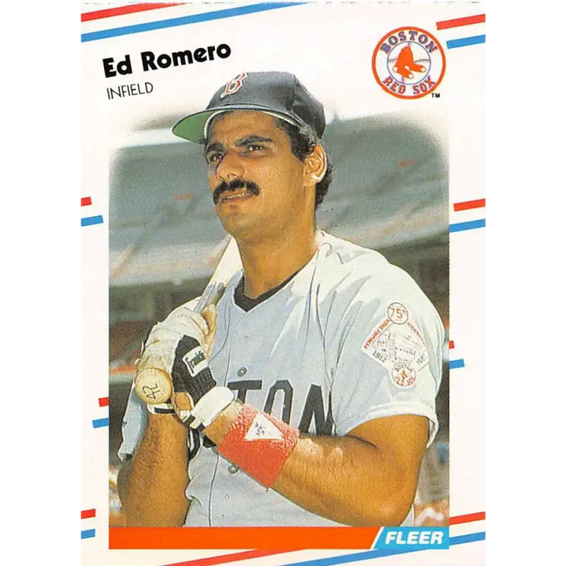 1988 Fleer #362 Ed Romero EX Excellent Boston Red Sox Baseball Card - Baseball Card Single
