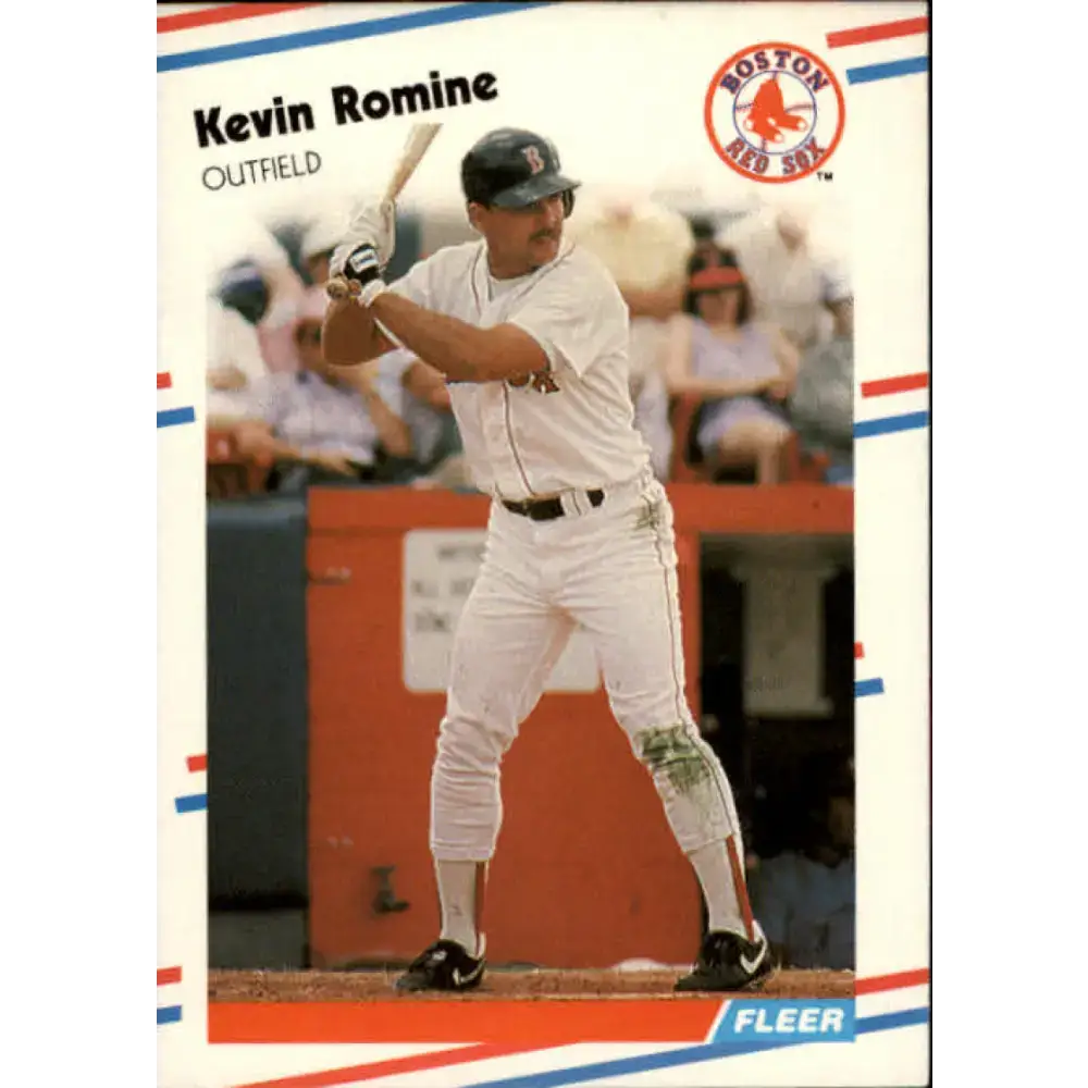 1988 Fleer #363 Kevin Romine EX Excellent Boston Red Sox Baseball Card - Baseball Card Single