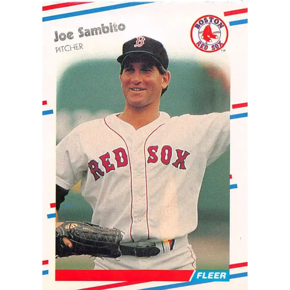 1988 Fleer #364 Joe Sambito EX Excellent Boston Red Sox Baseball Card - Baseball Card Single