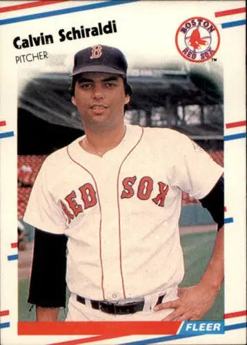 1988 Fleer #365 Calvin Schiraldi NM-MT Red Sox