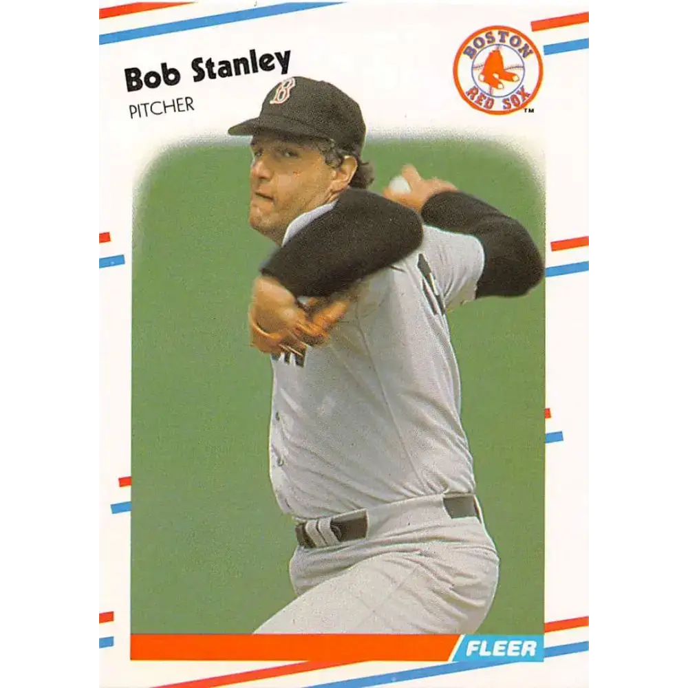 1988 Fleer #367 Bob Stanley EX Excellent Boston Red Sox Baseball Card - Baseball Card Single