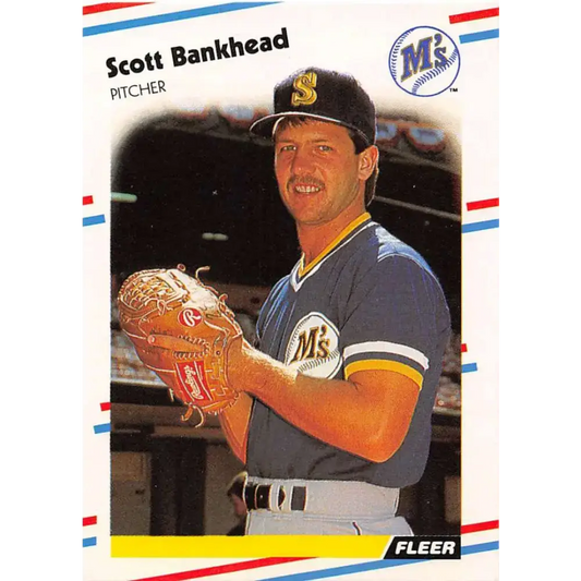 1988 Fleer #368 Scott Bankhead EX Excellent Seattle Mariners Baseball Card