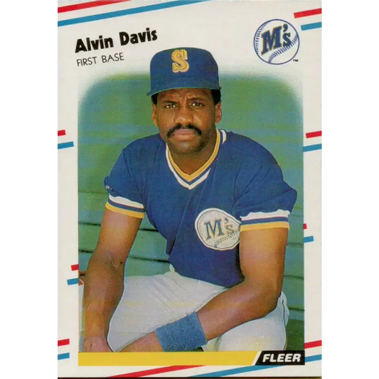 1988 Fleer #373 Alvin Davis EX Excellent Seattle Mariners Baseball Card