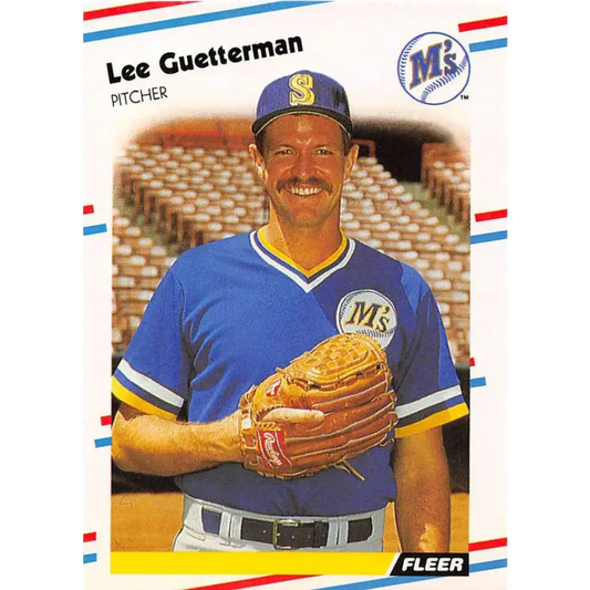 1988 Fleer #374 Lee Guetterman EX Excellent Seattle Mariners Baseball Card