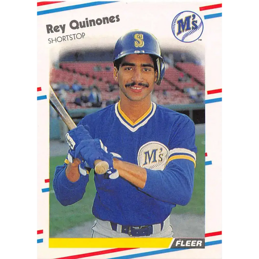 1988 Fleer #386 Rey Quinones EX Excellent Seattle Mariners Baseball Card