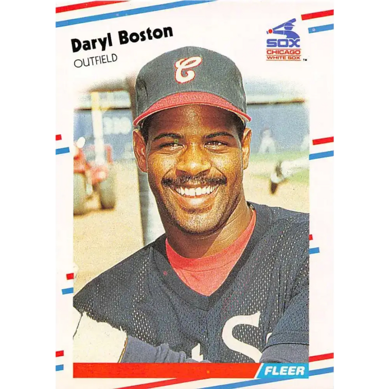 1988 Fleer #393 Daryl Boston EX Excellent Chicago White Sox Baseball Card - Baseball Card Single