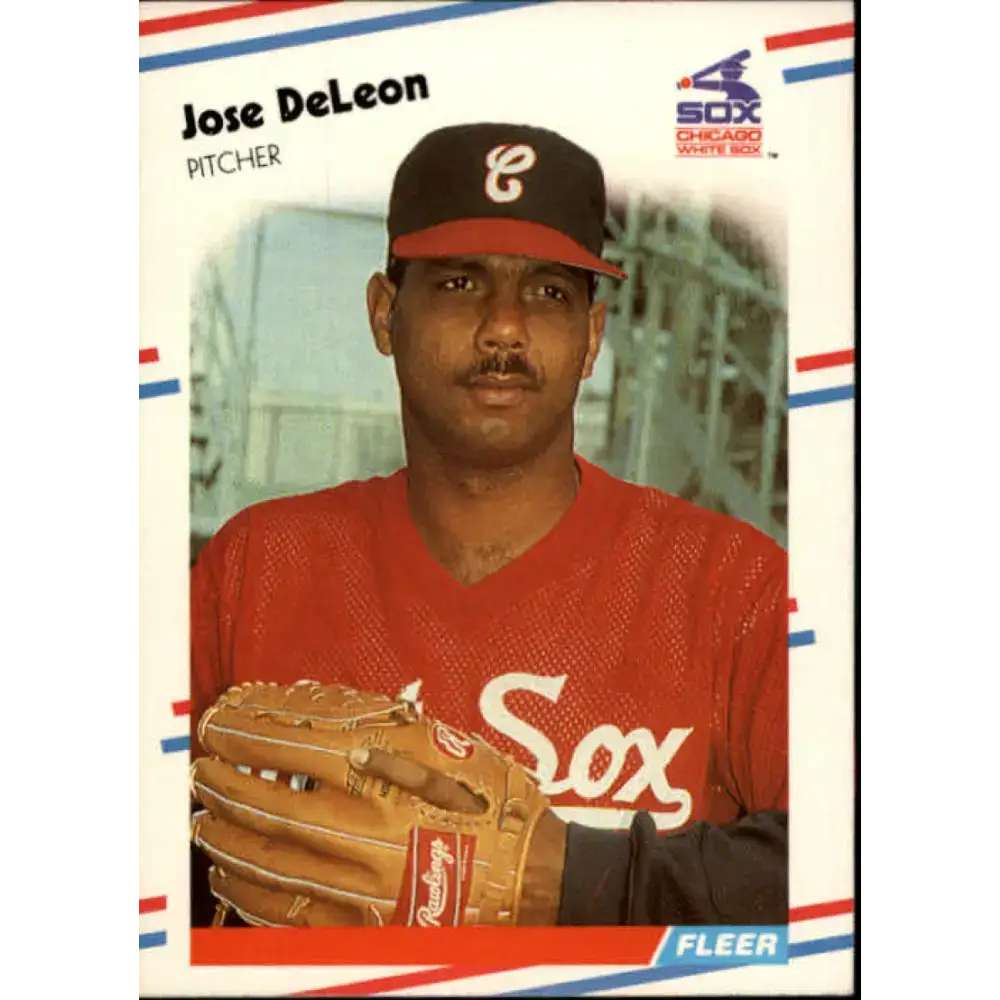 1988 Fleer #395 Jose DeLeon EX Excellent Chicago White Sox Baseball Card