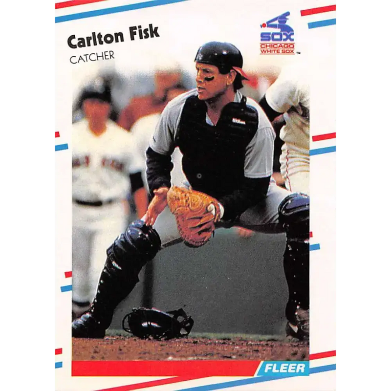 1988 Fleer #397 Carlton Fisk EX Excellent Chicago White Sox Baseball Card - Baseball Card Single