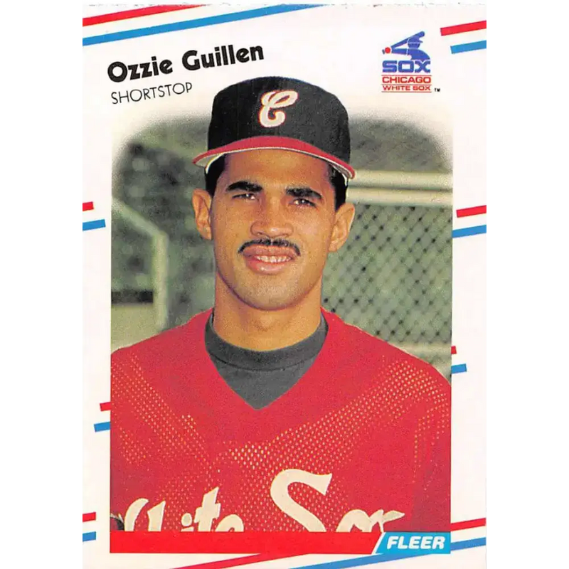 1988 Fleer #398 Ozzie Guillen EX Excellent Chicago White Sox Baseball Card - Baseball Card Single