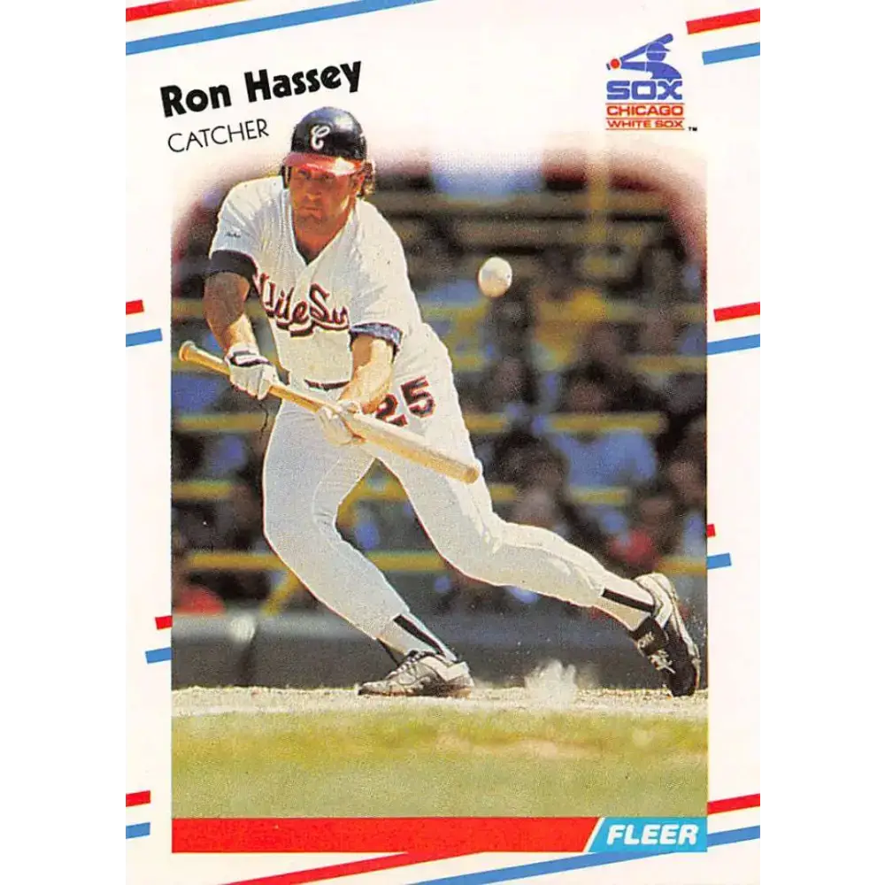 1988 Fleer #399 Ron Hassey EX Excellent Chicago White Sox Baseball Card - Baseball Card Single