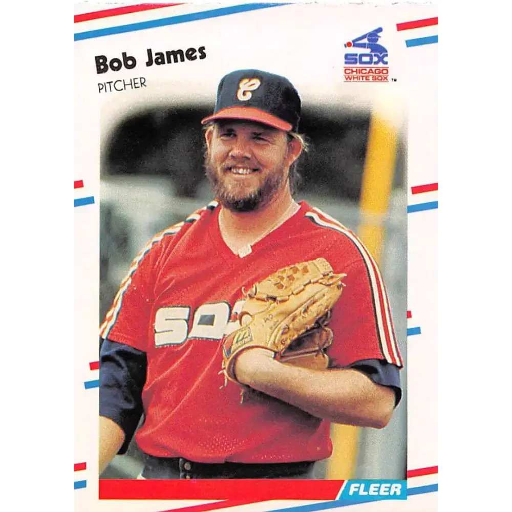 1988 Fleer #401 Bob James EX Excellent Chicago White Sox Baseball Card - Baseball Card Single