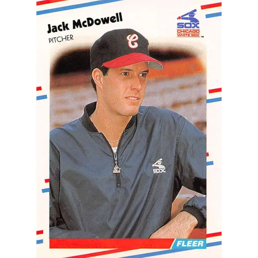 1988 Fleer #407 Jack McDowell EX Excellent RC Rookie Chicago White Sox Baseball Card - Baseball Card Single