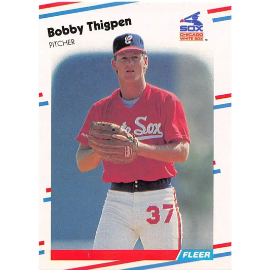 1988 Fleer #410 Bobby Thigpen EX Excellent Chicago White Sox Baseball Card - Baseball Card Single