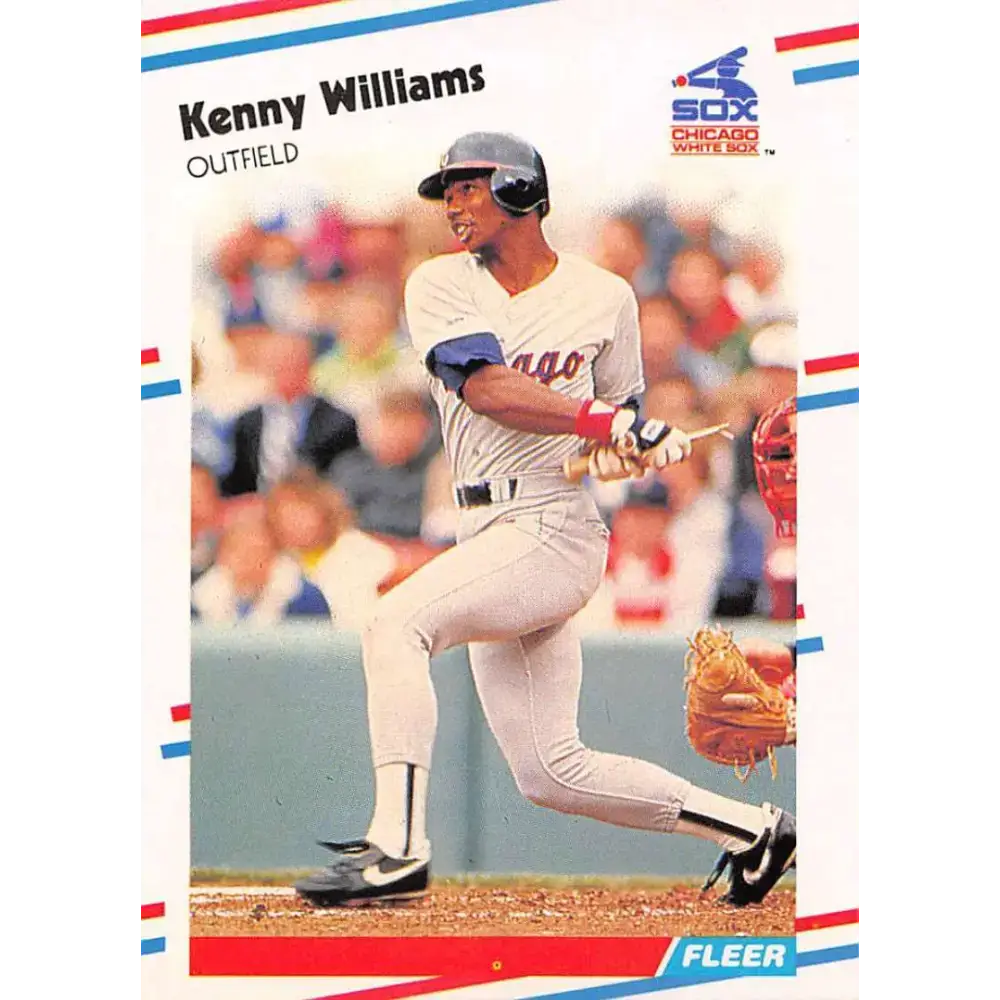 1988 Fleer #412 Kenny Williams EX Excellent Chicago White Sox Baseball Card - Baseball Card Single