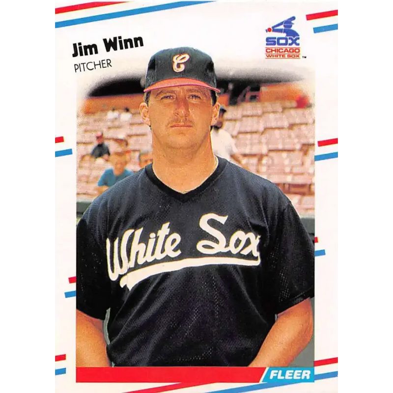1988 Fleer #413 Jim Winn EX Excellent Chicago White Sox Baseball Card - Baseball Card Single