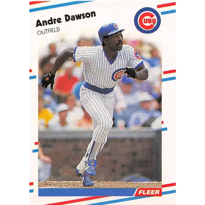 1988 Fleer #415 Andre Dawson EX Excellent Chicago Cubs Baseball Card - Baseball Card Single