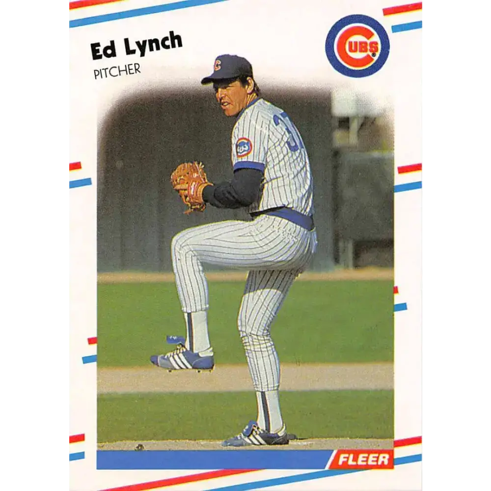 1988 Fleer #422 Ed Lynch EX Excellent Chicago Cubs Baseball Card - Baseball Card Single