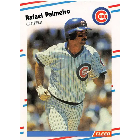 1988 Fleer #429 Rafael Palmeiro EX Excellent Chicago Cubs Baseball Card