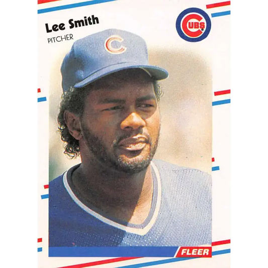 1988 Fleer #433 Lee Smith EX Excellent Chicago Cubs Baseball Card