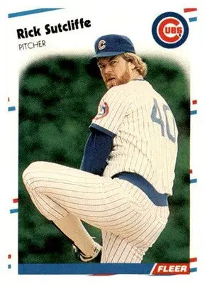 1988 Fleer #435 Rick Sutcliffe - Baseball Card Single
