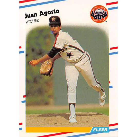 1988 Fleer #437 Juan Agosto EX Excellent Houston Astros Baseball Card