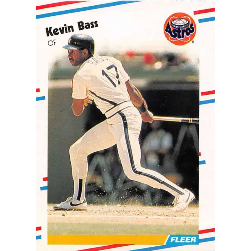 1988 Fleer #440 Kevin Bass EX Excellent Houston Astros Baseball Card - Baseball Card Single