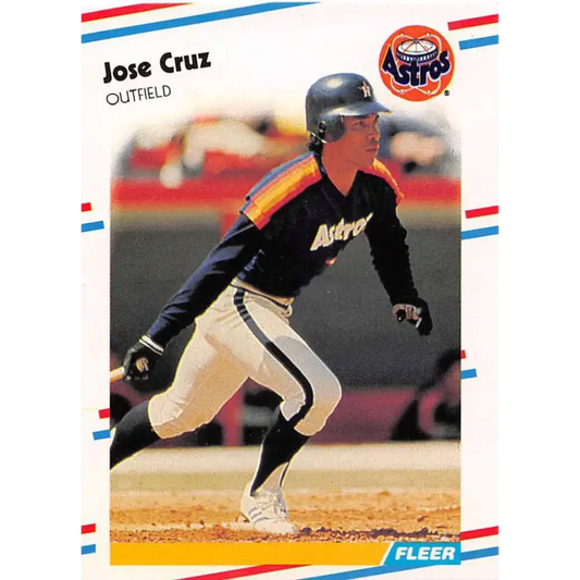 1988 Fleer #443 Jose Cruz EX Excellent Houston Astros Baseball Card