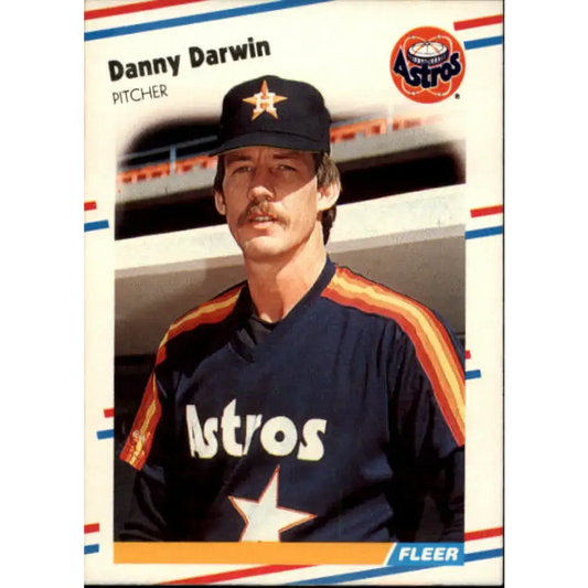 1988 Fleer #444 Danny Darwin EX Excellent Houston Astros Baseball Card