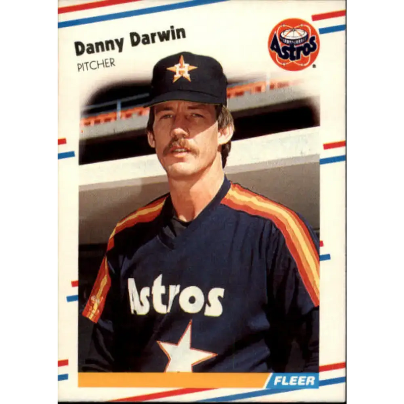1988 Fleer #444 Danny Darwin EX Excellent Houston Astros Baseball Card - Baseball Card Single
