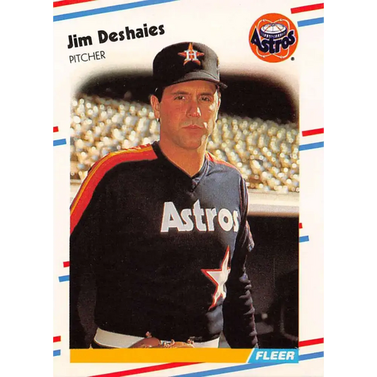 1988 Fleer #446 Jim Deshaies EX Excellent Houston Astros Baseball Card