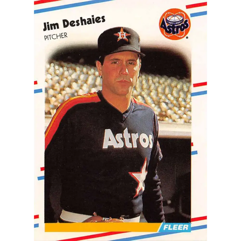1988 Fleer #446 Jim Deshaies EX Excellent Houston Astros Baseball Card - Baseball Card Single
