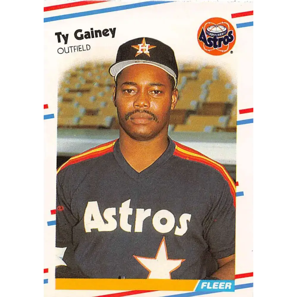 1988 Fleer #448 Ty Gainey EX Excellent Houston Astros Baseball Card - Baseball Card Single