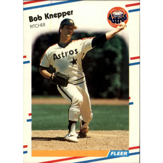 1988 Fleer #451 Bob Knepper EX Excellent Houston Astros Baseball Card