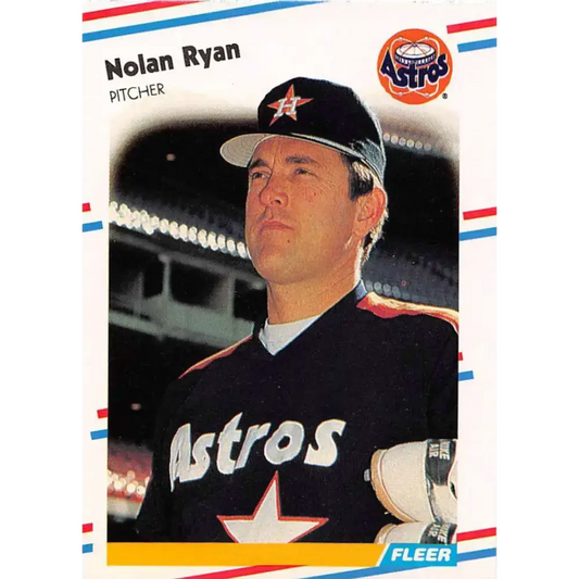 1988 Fleer #455 Nolan Ryan EX Excellent Houston Astros Baseball Card