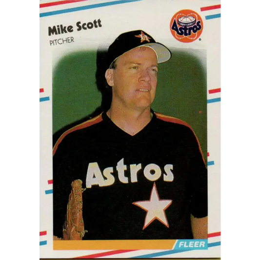 1988 Fleer #456 Mike Scott EX Excellent Houston Astros Baseball Card