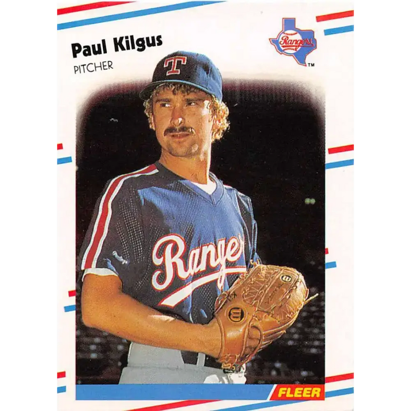 1988 Fleer #471 Paul Kilgus EX Excellent RC Rookie Texas Rangers Baseball Card