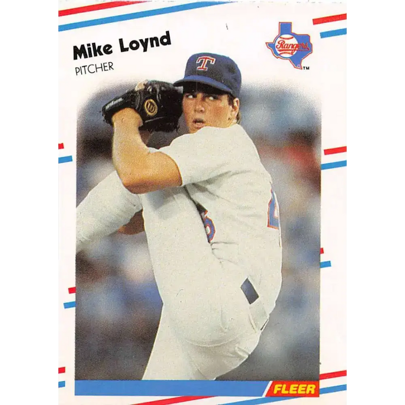 1988 Fleer #472 Mike Loynd EX Excellent Texas Rangers Baseball Card - Baseball Card Single