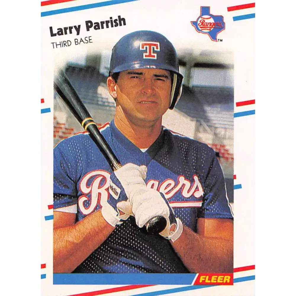 1988 Fleer #476 Larry Parrish EX Excellent Texas Rangers Baseball Card - Baseball Card Single