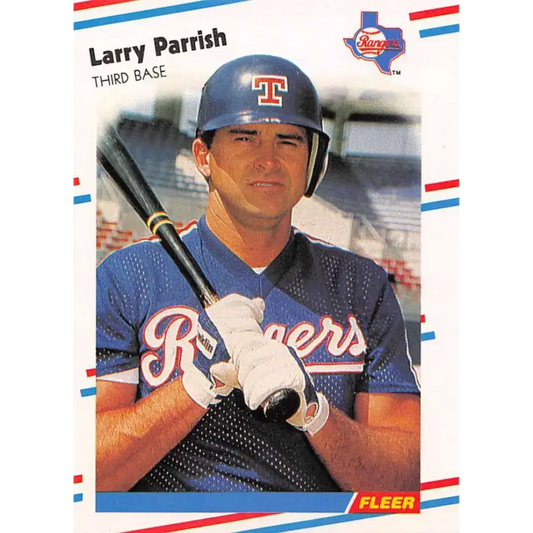 1988 Fleer #476 Larry Parrish EX Excellent Texas Rangers Baseball Card - Baseball Card Single
