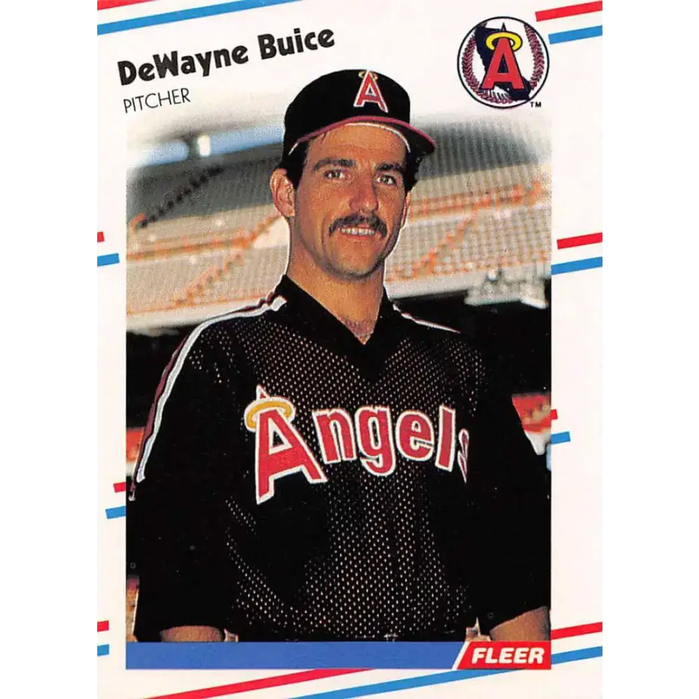 1988 Fleer #487 De Wayne Buice EX Excellent RC Rookie California Angels Baseball Card